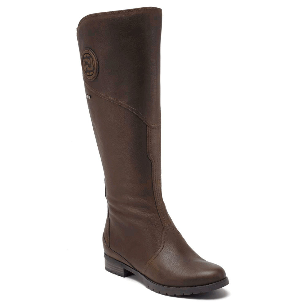 Rockport Boots For Womens Brown - Tristina Gore Tall - XV8215673